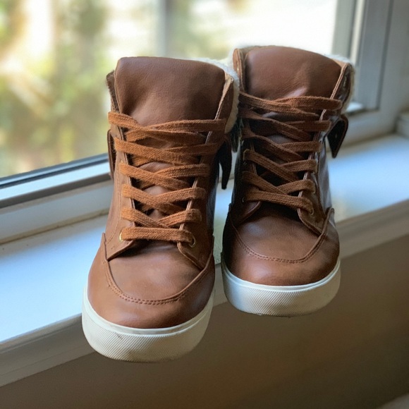 Brown wedge sneakers - Picture 2 of 2